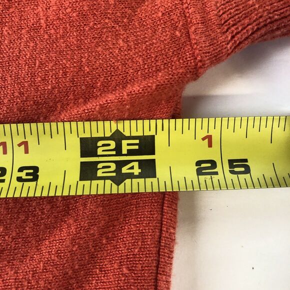 Vince Camuto Women’s Short Sleeve Knit Sweater Orange Relaxed Tag Size Small - Picture 4 of 11